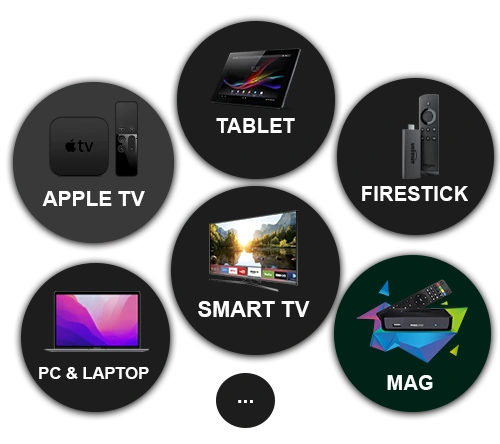Ursa IPTV works on Apple TV, Tablet, Firestick, PC, Smart TV, and MAG devices